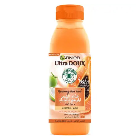 Ultra Doux Repairing Papaya Hair Food Shampoo for Damaged Hair 350ml