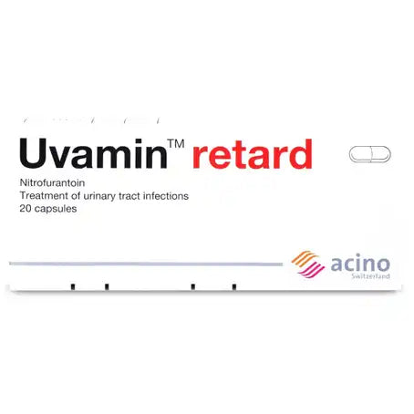 Uvamin Retard 100 mg  20 Capsules