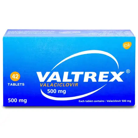 Valtrex 500 mg Tablet 42 Pcs