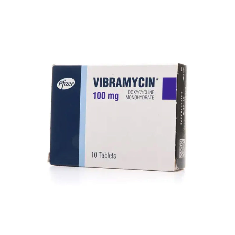 Vibramycin 100 mg Tablet 10 Pcs