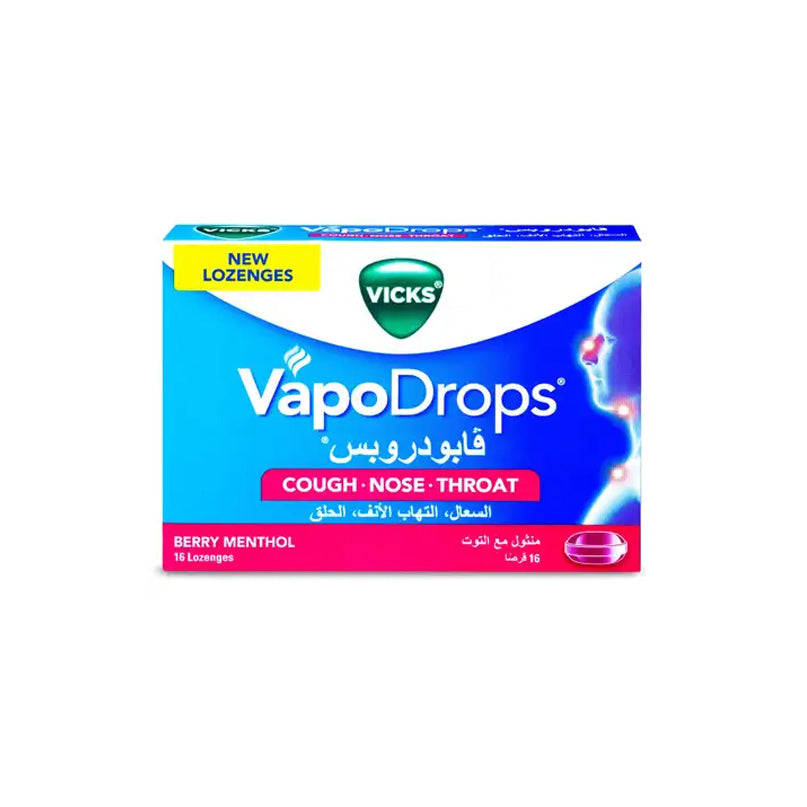 Vicks Vapodrops Berry 16 Pcs