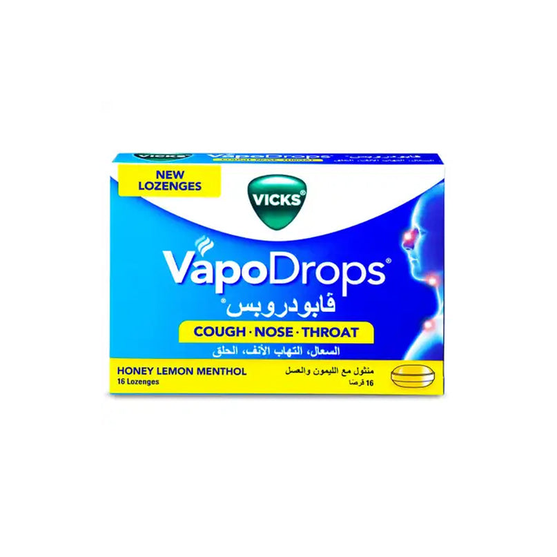 Vicks Vapodrops Honey Lemon 16 pcs