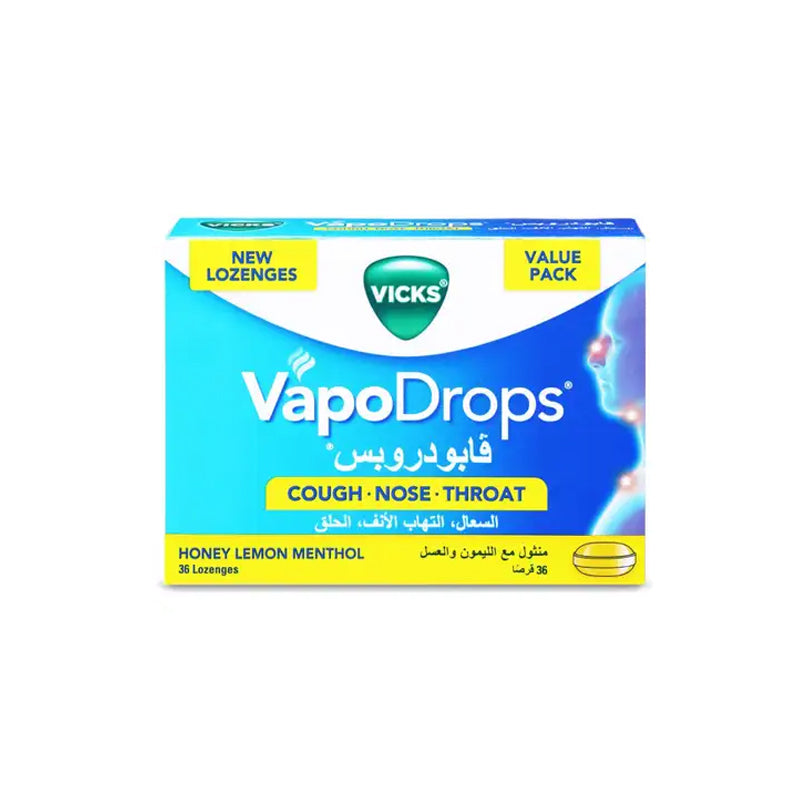 Vicks Vapodrops Honey Lemon 36 pcs