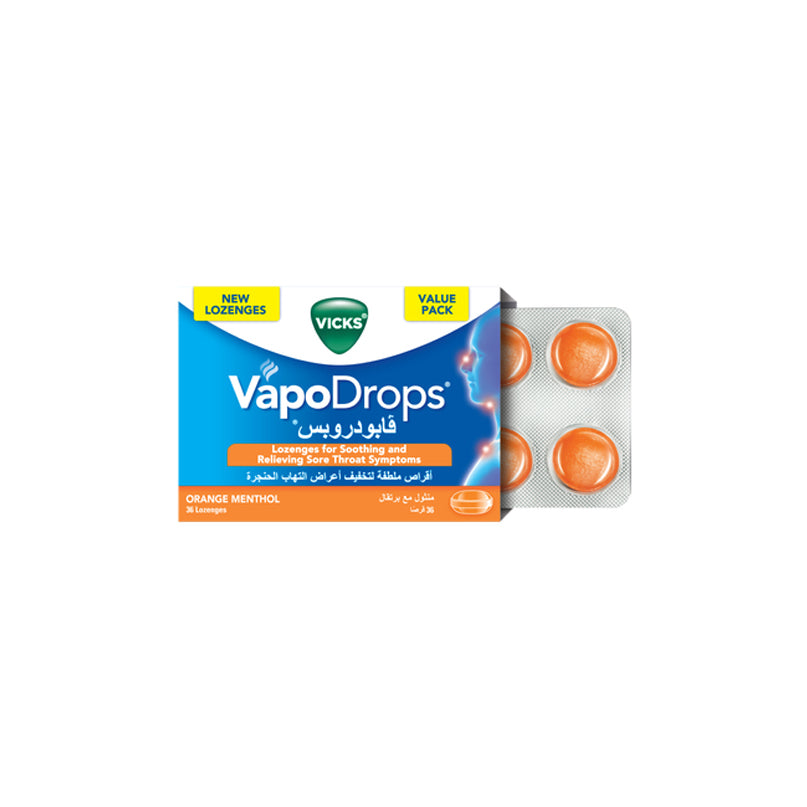 Vicks Vapodrops Orange 36 pcs