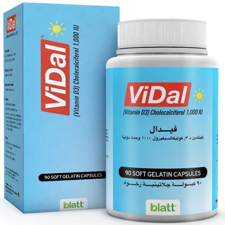 Vidal Vitamin D3 1000 IU 90 Capsules