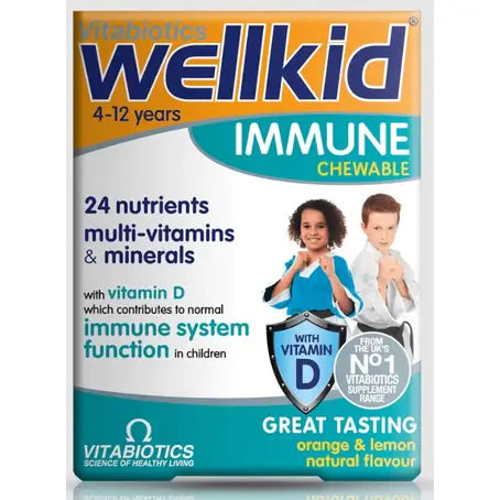 Vitabiotics Wellkid Immune, 30 Chewable Tablets