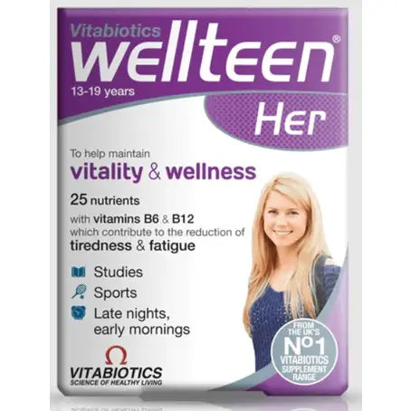 Vitabiotics, Wellteen Her, 30 Tablets