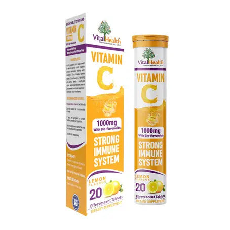 Vital Health Vit C With Bio-Flavonoids Lemon Flavour 20'S