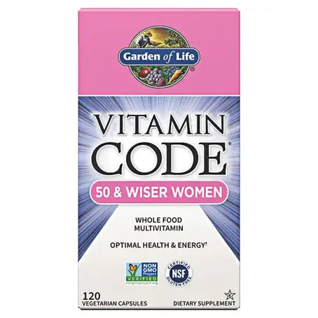 Vitamin Code 50 & Wiser Women Multivitamin 120 Capsules