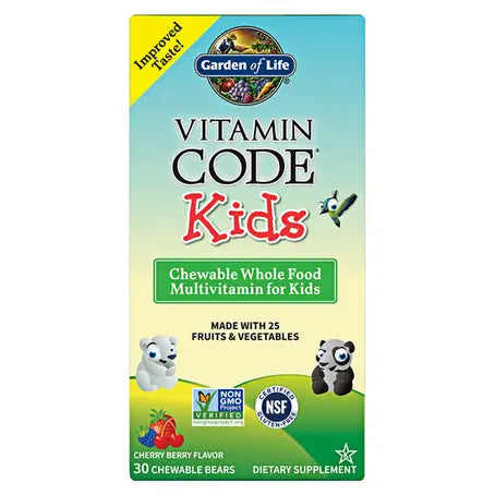 Vitamin Code Kids Multivitamin 30 Chewable Bears Cherry Berry Flavour