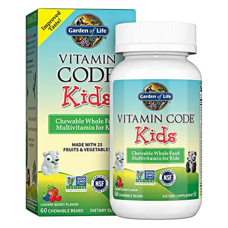 Vitamin Code Kids Multivitamin 60 Chewable Bears Cherry Berry Flavour