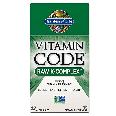 Vitamin Code Raw K-Complex 100 mcg Vitamin K2 60 Capsules