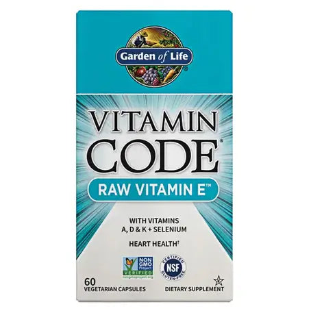 Vitamin Code Raw Vitamin E 60 Capsules