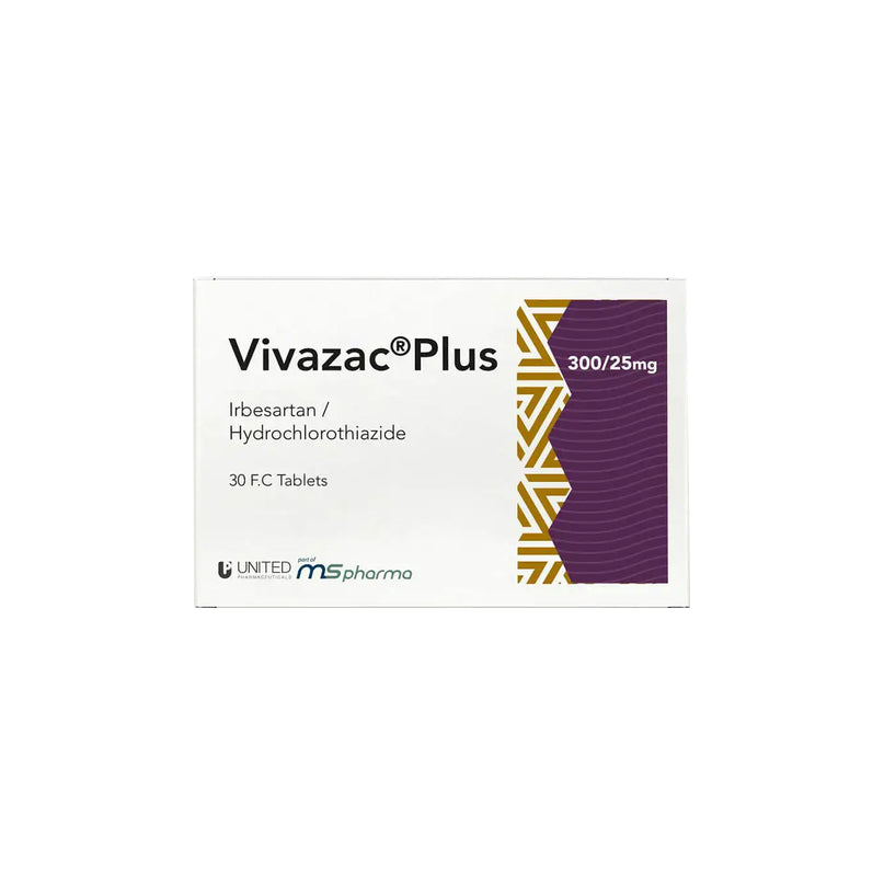 Vivazac Plus 300mg/12.5mg 30 Tablets