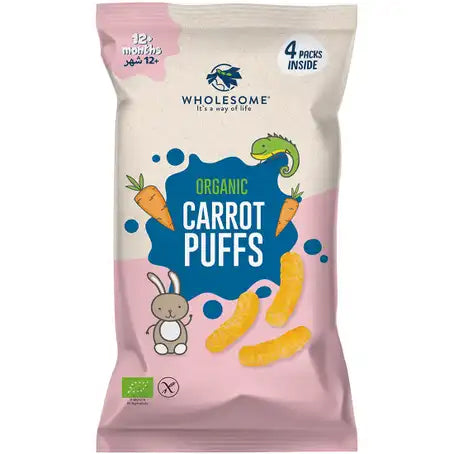 Wholesome Organic Carrot Puffs 4x15g