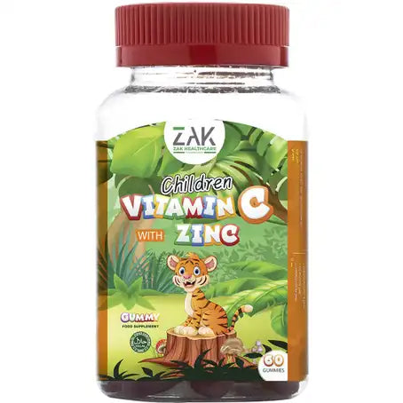 ZAK Children Vitamin C + Zinc 60 Gummies