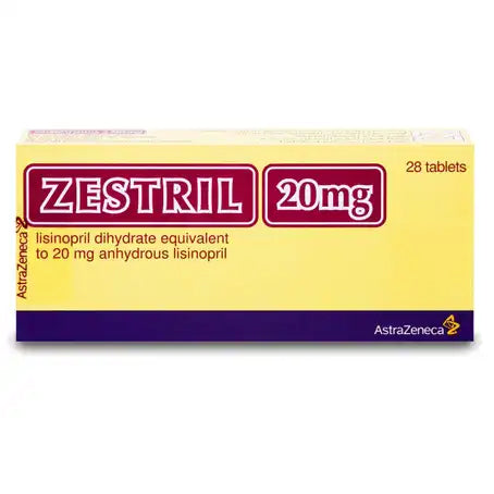 Zestril 20 mg Tablet 28 Pcs