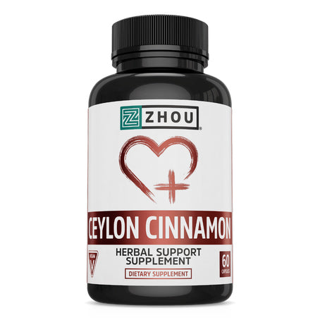 Zhou Ceylon Cinnamon 1200 mg 60 Capsules