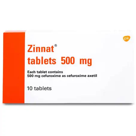 Zinnat 500 mg Tablet 10 Pcs