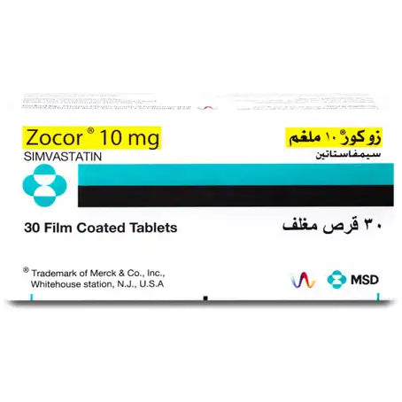 Zocor 10 mg Tablet 30 Pcs